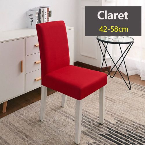Housse De Chaise, Élastique, Simple, Réglable, Couleur Unie, Pour La Maison, L'hôtel, Le Restaurant