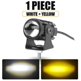 Acheter Phare LED pour Moto, projecteur tricolore, Mini Spot de conduite,  phare antibrouillard, Super lumineux, 2 pièces