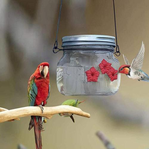Mangeoire à oiseaux extérieure en plastique, décoration de jardin