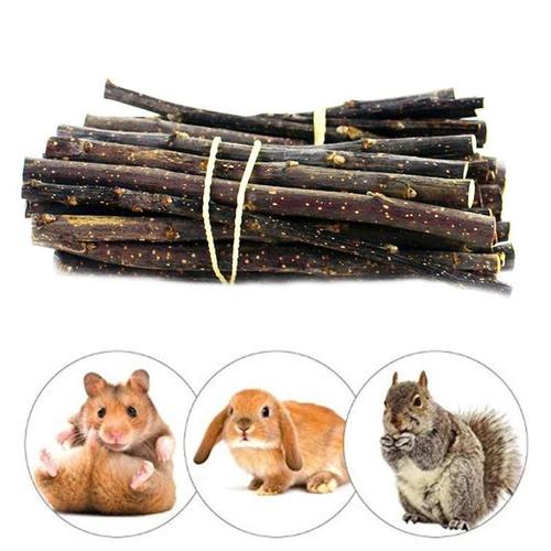 Bâton À Mâcher En Bois De Hamster Naturel, Jouet De Morsure De Johanna Brindisi, Slaura, Perroquets, Lapins, Chinchilla, Molaire, Pommier, Branche, Meulage D'animaux De Compagnie, 50g