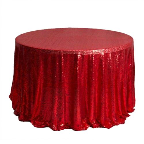 Nappe De Table Ronde À Paillettes, Rose Or, Pour Événements De Mariage, Fournitures De Décoration De Fête