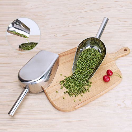 Cuillères À Glace En Acier Inoxydable, Pour Bbq, Avec Pinces, Cube, Farine, Outils De Bar, Accessoires De Cuisine Pour Fête De Mariage