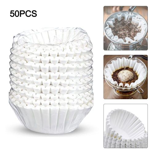 Filtres Jetables En Papier Pour Tasses À Café, 50 Pièces, Passoire De Remplacement, Outils Pour Thé Et Café, Accessoires De Cuisine