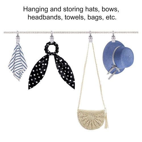 Clips Pour Rideaux En Acier Inoxydable Avec Crochet, 50 Pièces, Accessoires Robustes Et Durables Pour Fenêtres De Maison