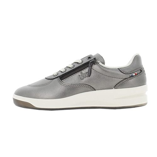 Chaussures Basses Cuir Ou Simili Tbs Tennis Gris Anthracite Foncé