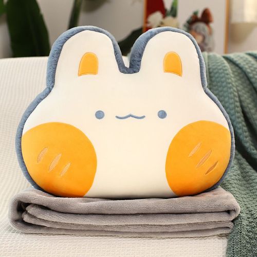 Coussin De Siège En Forme D'animaux Squishy, 43x33cm, Kawaii, Tête D'animal En Peluche, Décoration Grenouille, Lapin, Ours, Cochon Avec Couverture, Cadeau
