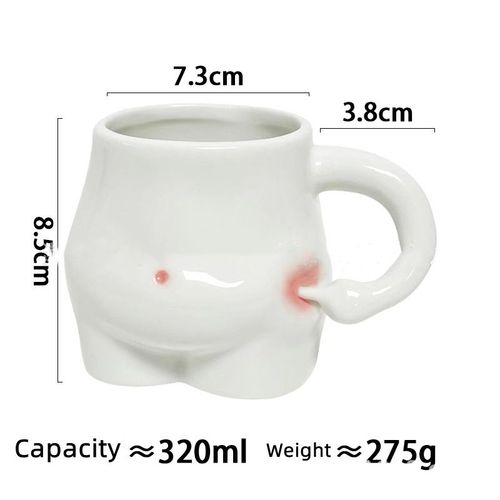 Tasse En Céramique Kawaii, Tasse À Café, Thé Au Lait, Eau, Créative, Pince Ventre, Cadeau Pour Boire, En Porcelaine