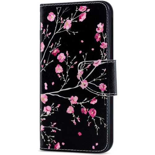 Coque Huawei Honor 9x,Portefeuille Etui Housse Pour Huawei Honor 9x Coque Paillette Anime Paillon Unicorn Fleur Pu Cuir Flip Wallet Etui Couverture Pour Huawei Honor 9x,Hx Pink Flower