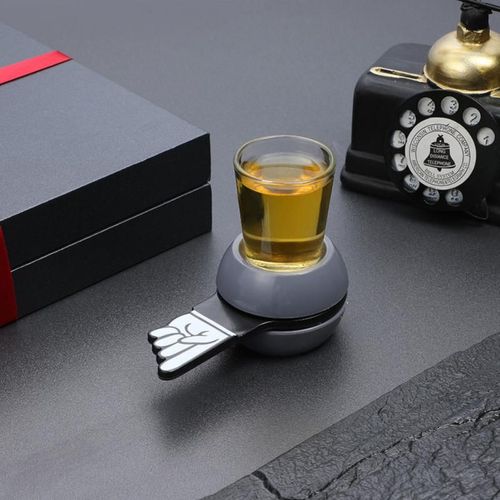 Plateau De Bière Et De Vin Avec Flèche Rotative, Pointeur De Jeu, Spinner, Jeu De Fête, Tasse En Verre, Table De Jeu, Divertissement À Domicile