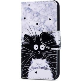 Coque Xiaomi Mi 11,Portefeuille Etui Housse Pour Xiaomi Mi 11 Coque Paillette Anime Paillon Fleur Pu Cuir Flip Wallet Coquille Couverture Pour Xiaomi Mi 11,Hx Black White Cat