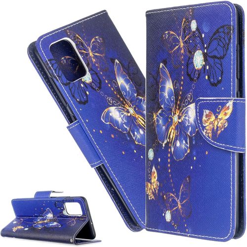 Coque Huawei P40 Lite,Portefeuille Etui Housse Pour Huawei P40 Lite Coque Paillette Paillon Fleur Anime Pu Cuir Flip Wallet Etui Couverture Pour Huawei P40 Lite,Bf Purple Butterfly
