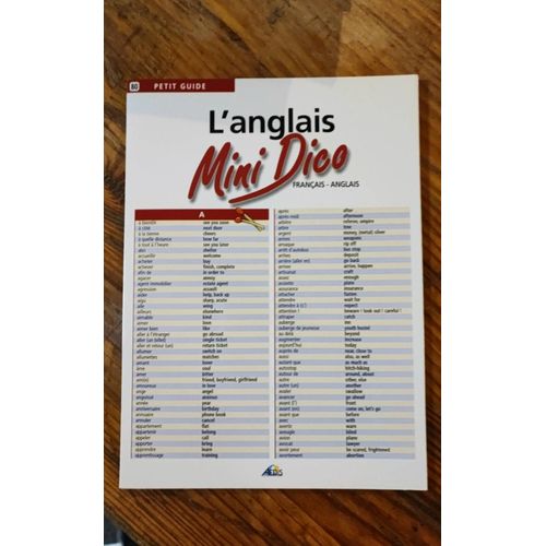 L'anglais Mini Dico, L'anglais 1 L'essentiel Et L'anglais 2 Conversation 3 Fascicules