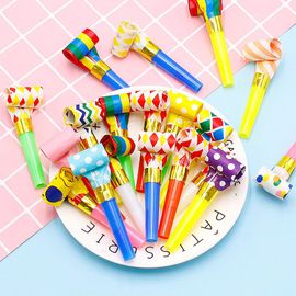 20/40Pcs enfants Fête D'anniversaire Bruiteurs Couleur Éruptions Festival Drôle Prop Pinata Jouets Enfants Faveurs De Fête Sifflet Corne