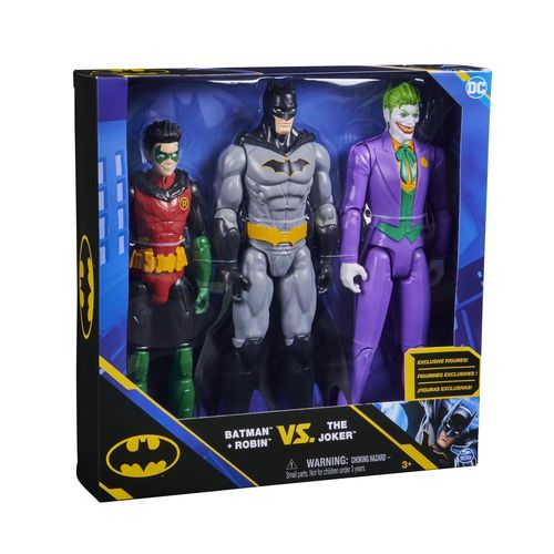 Spin Master Pack 3 Figurines 30 Cm Batman/Robin/Le Joker