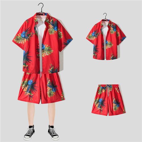 Hainan Island Vetements Chemise De Plage Costume Pour Homme Sanya Voyage Hawaii Chemise A Fleurs Grande Taille Lâche A Manches Courtes Vetements A Séchage Rapide