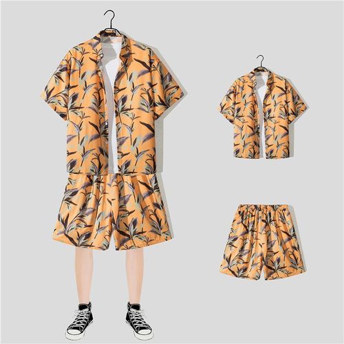 Hainan Island Vetements Chemise De Plage Costume Pour Homme Sanya Voyage Hawaii Chemise A Fleurs Grande Taille Lâche A Manches Courtes Vetements A Séchage Rapide