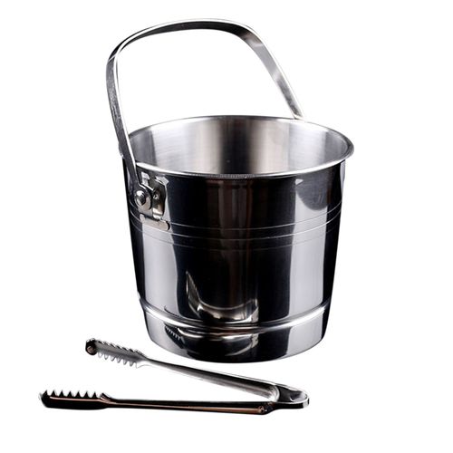 Pince Portable En Acier Inoxydable Avec Couvercle, Pour Boîte À Vin, Pour Bar À Champagne, Seau À Glace De Fête