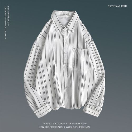 Printemps Rétro Fleur Chemise Hommes Version Coréenne De La Tendance All-Match Lâche Chemise A Manches Longues Personnalité Style Couple Tops Manteau
