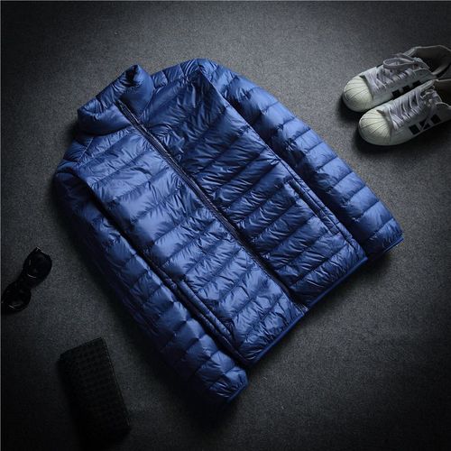Doudoune Légere Anti-Saison Hommes Col Montant A Capuche Section Mince Manteau Court Léger D'âge Moyen Et Jeunes Grande Taille Dégagement De Vetements Pour Hommes
