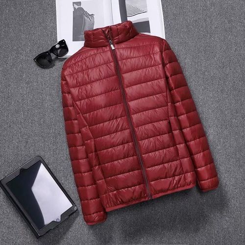 Doudoune Légere Anti-Saison Hommes Col Montant A Capuche Section Mince Manteau Court Léger D'âge Moyen Et Jeunes Grande Taille Dégagement De Vetements Pour Hommes