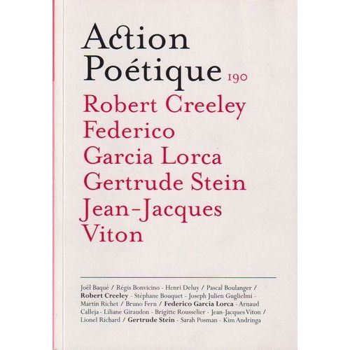 Action Poétique N° 190