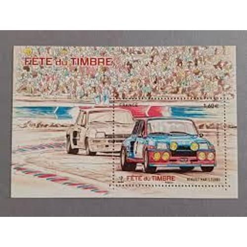 Fête Du Timbre : Voitures Anciennes: Renault 5 Maxi Turbo Feuillet 5205 Année 2018 N° 5205 Yvert Et Tellier Luxe