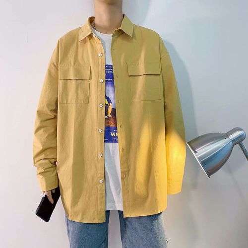 Chemise A Manches Longues Hommes Style Paresseux Été New Ins Style Creme Solaire Chemise Veste Vetements Décontractés