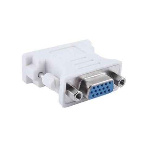 Convertisseur DVI mâle vers VGA femelle, adaptateur DVI vers VGA, moniteurs VGA, prise de conversion petpour PC, ordinateur portable, 24 + 1