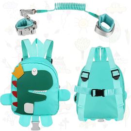 Harnais De Sécurité Enfant, Sac À Dos , 1.5 M Anti Perdu Ceinture Pour Bébé Rênes De Sécurité Laisse Bracelet Poignet Lien Laisse (Dinosaure)