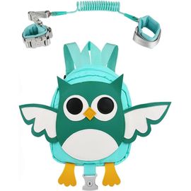 Harnais De Sécurité Enfant,Sac À Dos Avec Sécurité Laisse, 1.5 M Anti Perdu Poignet Ceinture Pour Bébé Rênes De Sécurité Laisse Bracelet Poignet Lien Laisse (Chouette)