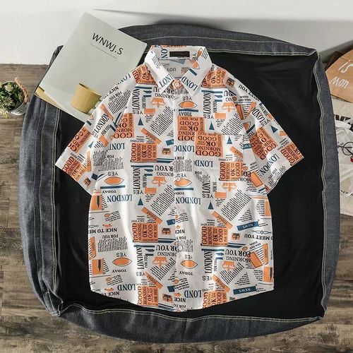 Chemise A Fleurs De Plage Hawaienne Veste Pour Hommes A Manches Courtes Pour Hommes Lâche Slim Style Ins Rétro Ruffian Belle Chemise