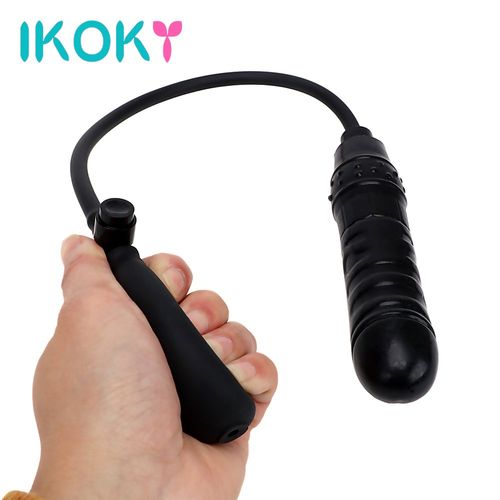 Godemiché Gonflable En Faux Pénis Pour Femme, Énorme Godemiché Avec Pompe, Prise De Fesses Noire, Jouets Sexuels De Masturbation Féminine