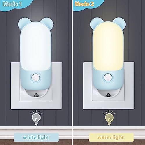 Veilleuse Prise Electrique, Veilleuse pour Enfants avec 2 Modes, LED Lampe  de Nuit Allaitement pour Décoration de Chambre, Veilleuse Murale Bébé pour  Escaliers/Couloir/Cuisine