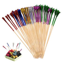 Pampilles de feu d'artifice, 100 pièces, Bar à Cocktail, fête de fruits, hôtel pour boisson, multifonctionnel, maison facile à saisir, Dessert, amuse-gueule en bois