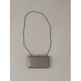 Pochette Marron mardoré rigide,Marque Mango,avec Chainette