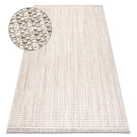 Tapis salon crème à motif arc de cercle - 200x290 cm - Conforama