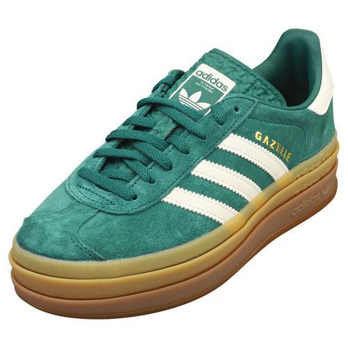 Adidas Gazelle Bold Femme Baskets Vert Blanc