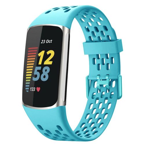 Imoshion Brassard De Sport En Silicone Avec Trous Fitbit Charge 5 / Charge 6 Turquoise