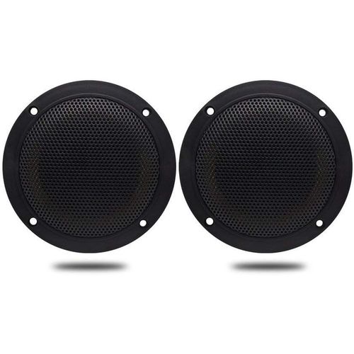 160 Watts 10,2 cm 2 Voies Noir Marine Bateau Moto Etanche Haut-Parleurs Spa Chambre UTV ATV Voiture RV Marine Chariot de Golf Résistant Aux UV Orateurs