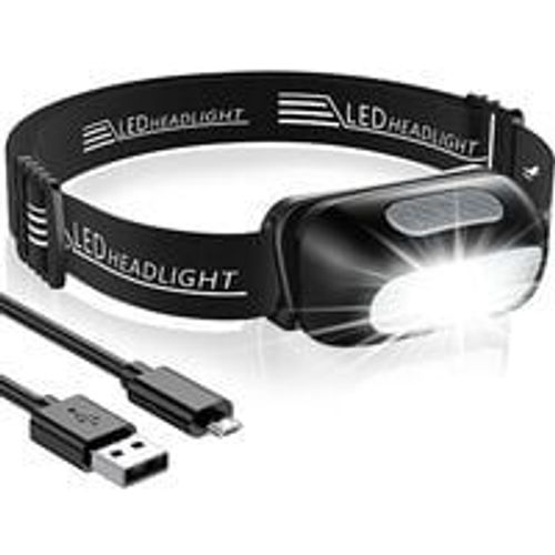 Lampe Frontale Led Rechargeable Lampe Frontale Puissante Et Étanche Avec 5 Modes D'éclairage Lampes Frontales Ultra-Légères Et Réglables