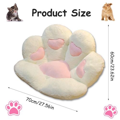 Coussin De Chaise Confortable, Coussin De Siège En Peluche, Patte De Chat, 28x24, Coussin De Canapé Paresseux, Coussin De Sol Confortable