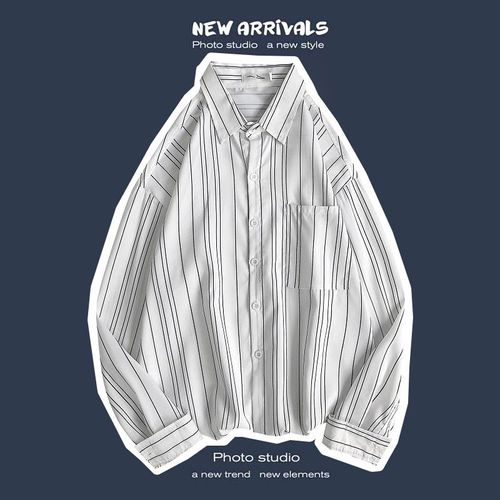 Printemps Et Automne Rétro Hauts A Manches Longues Chemises Pour Hommes Lâches Paresseux Manteaux De Couple Japonais A La Mode Marque A La Mode Chemises A Fleurs Polyvalentes
