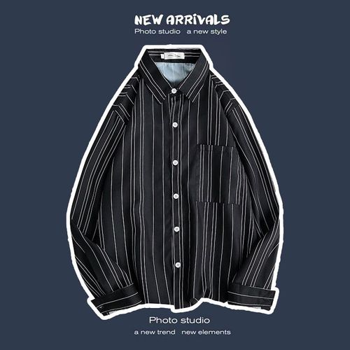 Printemps Et Automne Rétro Hauts A Manches Longues Chemises Pour Hommes Lâches Paresseux Manteaux De Couple Japonais A La Mode Marque A La Mode Chemises A Fleurs Polyvalentes