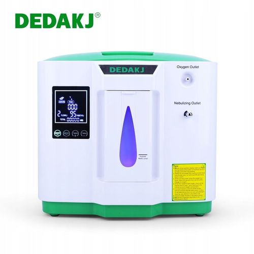 Dedakj Concentrateur D'oxygène Domestique Puissant 9 Lpm Concentrateur D'oxygène De Voyage Portable À Débit Continu De Haute Pureté À 93 % De-2a