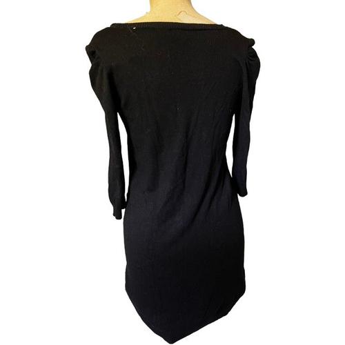 Robe Manches Longues Femme Taille : L Marque : Pimkie, Couleur : Noir. Matière : 40% Acrylique, 35% Nylon Polyamide,  15% Viscose, 5% Laine, 5% Angora, Largeur : 40 Cm, Hauteur 87 Cm,