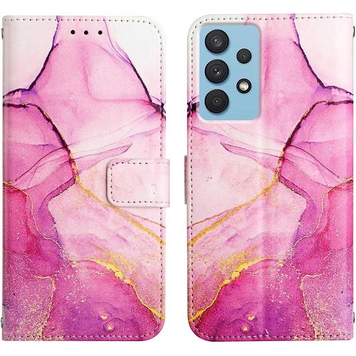 Coque Galaxy A33 5g,Portefeuille Etui Housse Pour Samsung Galaxy A33 5g Coque Paillette Bling Marbre Pu Cuir Flip Wallet Etui Coquille Couverture Pour Galaxy A33 5g,Yb2 Marble Pink Zi