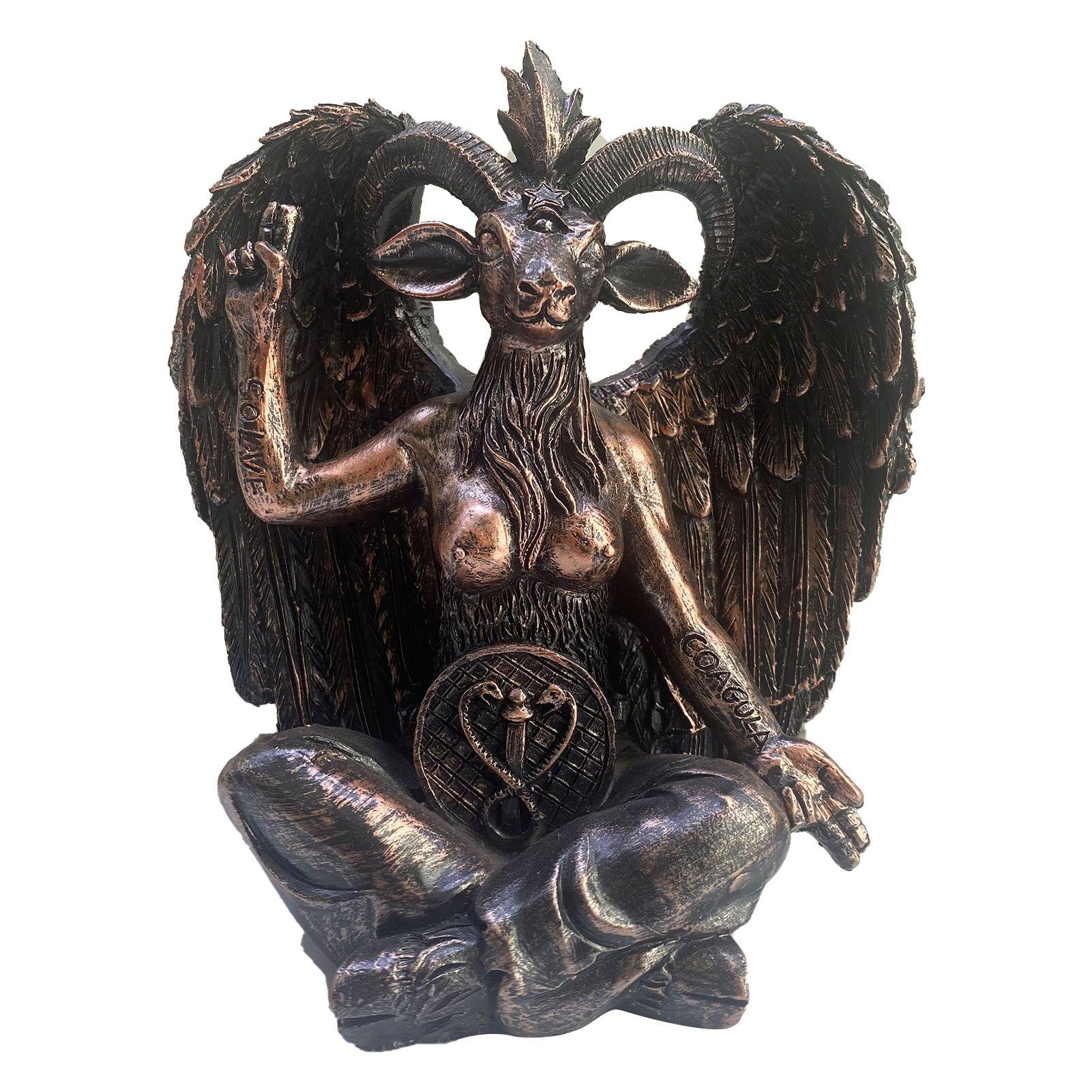 Acheter Statue de Baphomet de chèvre satanique en résine