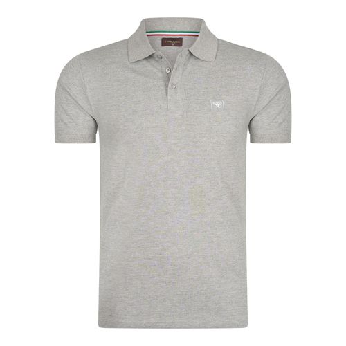 Cappuccino Italia Polo Plain Pique Gris