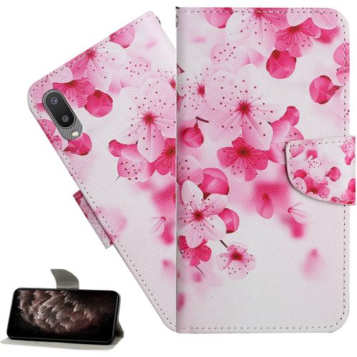 Coque Huawei P30,Portefeuille Etui Housse Pour Huawei P30 Coque Paillette Fleur Papillon Chat Pu Cuir Flip Wallet Etui Couverture Pour Huawei P30,Xc5 Pink Peach