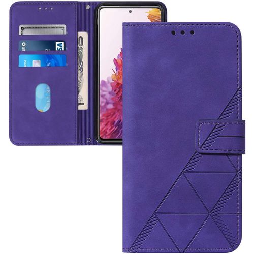 Coque Galaxy S20 Ultra,Portefeuille Etui Housse Pour Samsung Galaxy S20 Ultra Coque 3d Mignon Plaid Retro Pu Cuir Fille Femmes Flip Wallet Couverture Pour Galaxy S20 Ultra,Yb Sw Purple
